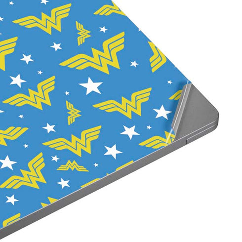 DC Comics Wonder Woman Logo Pattern Universal Laptop 12in (9.8 x 6.8in) Skin